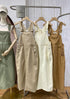 MATINEE Side Buttons Up Deep Pockets Back Slit Dungaree